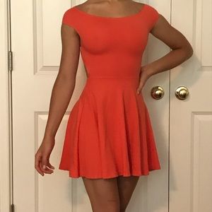 American Apparel off the shoulder skater dress